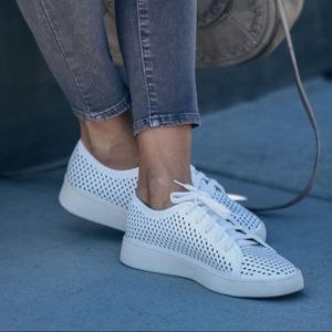 Montecito Faux Leather Perforated Sneakers